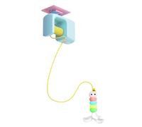 Generico Cat Teaser Toy - ABS 12x9x5cm | Self-Adhesive Ceiling Cat Teaser, Fun Training Accessory | Pet Entertainment For Chasing, Exercise, Indoor Balcony Backyard Living Room, Birthday Play