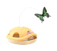 Genérico Cat Teaser Wand | Boredom Relief Rotating Butterfly | Turtle Design Automatic Cat Toy | Pour Kitten Indoor Home Solo Play Teething Running Mental Stimulation Hunting Agility Training