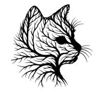 Generico Cat Wall Decor, Vintage Cat Art, Cat Silhouette Sculpture, Wall Cat Art, Cat Art Wall, Charming Cat Sculpture, Silhouette Cat Wall, Cat Wall Sculpture, Vintage Cat Sculpture