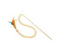 Genérico Cat Wand Toy - Squeaky Teaser Stick W | Snake Shape Mesh Interactive Cat Toy for Indoor Play Exercise, Squeaky Teaser For Kitten Home, Durable ; Perfect For Hunting Instincts Play