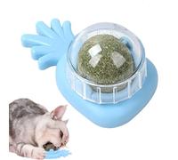 Generico Catnip Ball Toy - Wall Catnip Roller For Cat Licking | Rotating Kitten Edible Toys For Cats Lick | Safe Healthy Cat Chew Toys | Teeth Cleaning Cat Toy | Cat Wall Treats