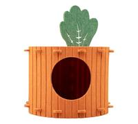 Genérico Cave pour chats - Maison semi-fermée amovible - Lit pour chats en forme de carotte | Pour la maison, l'intérieur, dormir, se reposer les animaux de compagnie et les chiens de petite et