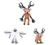 Generico Ce lot de 3 peluches 99 Nights in the Forest représente le cerf méchant du jeu vidéo Noël et Halloween pour les enfants passionnés de jeux vidéo.