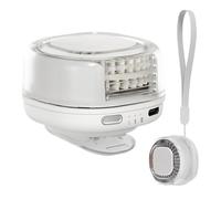 Genérico Ceinture ventilateur, rechargeable, silencieuse, rotative à 360°, petit ventilateur de voyage sans pales type pince, pour homme, femme, voyage, camping, plage, randonnée, bureau, maison