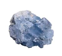 Genérico Célestite naturelle, grappe de céleste brute | Pierre célestine naturelle de forme irrégulière | Spécimen minéral pour décoration de la maison, collection de pierres pour étagère de salon