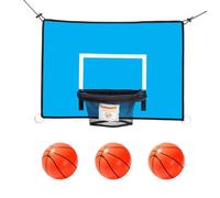 Generico Cerceau de basket de trampoline - Fixation de trampoline, fixation avec basketball, résistant aux intempéries, équipement de sport pour la formation de fitness adolescents