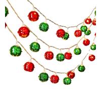 Generico Chaîne de Lucine en PVC - 150 cm / 300 cm 10/20 LED alimentées par batterie avec effet clignotant, bande lumineuse décorative à économie d'énergie pour sapin de Noël, chambre d'intérieur