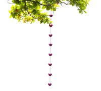 Genérico Chaîne de pluie en métal avec motif de roses | Tuyau d'évacuation résistant pour gouttières, décoration extérieure pour jardin et toit de maison