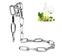 Generico Chaîne Wine Rack - Wine Bottle Holder | Floating Wrought Iron WineRack Ornament | Countertop WineRack | Floating Iron Link Bottles Rack | Countertop Bottle Storage Holds Bottles