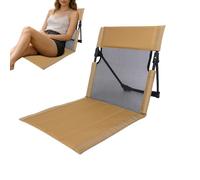 Generico Chaise de camping pliante | Ensemble sans pieds d'extérieur portable - Chaise au sol avec dossier | pour plage, pelouse, pique-nique, piscine, terrasse, jardin, camping, randonnée,