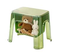 Genérico Chaise de douche transparente avec espace de rangement, siège de douche ou coin pour la maison, utilisation dans la chambre, la coiffeuse, le coin de rangement, la salle de bain, la cuisine