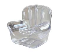 Generico Chaise gonflable - Canapé en PVC transparent | Canapé à air portable pour intérieur et extérieur pour chambre, balcon, piscine, pelouse et voyage | design léger, ergonomique et durable
