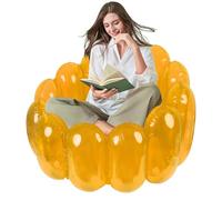 Generico Chaise gonflable - chaise à soufflet confortable | Dishing Blows Up Seat Lounge | Chaises de salon adaptées pour la configuration de dortoir de chambre extérieure et de jeux