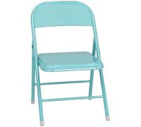 Generico Chaise pliante portable, structure en acier empilable pour événements, bureau, mariage, fête, couleur rouge résistant, lot de 1, légère et facile à ranger