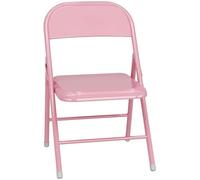 Generico Chaise pliante portable, structure en acier empilable pour événements, bureau, mariage, fête, couleur rouge résistant, lot de 1, légère et facile à ranger