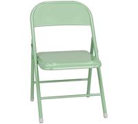 Generico Chaise pliante portable, structure en acier empilable pour événements, bureau, mariage, fête, couleur rouge résistant, lot de 1, légère et facile à ranger