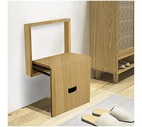 Genérico Chaises pliantes - Banc de tabouret mural fixé au mur - Tabouret de change de chaussures invisible fixé au mur - Tabouret pliant à lame rabattable pour la chambre (Colo