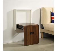 Genérico Chaises pliantes, chaise pliante, tabouret de change de chaussures invisible mural en bois massif, tabouret mural pour salle de bain domestique (Color : Style 4)