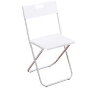 Generico Chaises pliantes en plastique résistant, pour conférences et entraînement, design peu encombrant avec cadre robuste en métal, léger et portable (gris/noir, 40 x 36 x 80 cm)