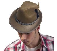 Genérico Chapeau allemand pour fête de la bière Oktoberfest Chapeau de jeu de rôle non tissé Accessoire pour déguisements, fêtes, théâtre et représentation