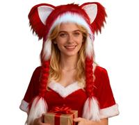 Generico Chapeau Avec Oreilles - Doux Chaud et Réglable Confortable Léger | Chapeaux Animaux Avec | pour Sports de plein air Cosplay Scène Fêtes Froid Femmes Filles Garçons Adolescents