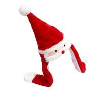 Genérico Chapeau avec oreilles mobiles pour, bonnet en peluche de Noël | Chapeau de bande dessinée festive | Pour fêtes costumées, festivals de musique, réunions de famille, concert travaux