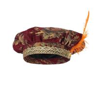 Genérico Chapeau béret de la Renaissance, capuche médiévale de cosplay, capuche ou casquette style Tudor pour fête de vacances, festival, célébration, carnaval, défilé, séance photo