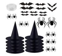 Generico Chapeau de décoration | Décorations pour Halloween | Accessoire Costume avec Autocollants et Longe de 50 m pour Porte Fenêtre Plafond Parece