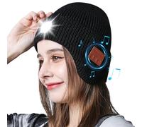 Generico Chapeau Musical | Bonnet Sans Fil avec Éclairage LED,Chapeau Chaud Rechargeable - Convient Pour La Randonnée Hiver En Plein Air Voyages D'automne Et Libre