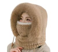 Generico Chapeau russe | Chapeaux d'hiver pour femmes - Protection d'oreille flexible coupe-vent réglable pour la randonnée dans la neige qui coule en moto alpinisme football, , XS