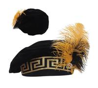 Genérico Chapeau Tudor - Chapeau vintage du Moyen Âge avec velours - Béret et casquette Tudor de costume | Pour fêtes à thème, théâtre, mariages, festivals et spectacles