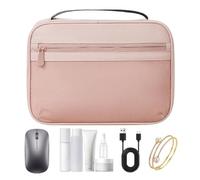 Generico Charging Cord Organizer, Portable Tech Pouch, Travel Electronics Case, Travel Cable Organizer Pouch, Portable Storage Bag for Cord, Charger, Phone, Earphone, rose, riferimento alla
