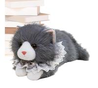 Genérico Chat | Coussin décoratif beau réaliste et doux de 30 cm - Peluche en forme d'animal rempli de - pour et adolescents adultes pour salon, crèche, chambre à coucher, voiture