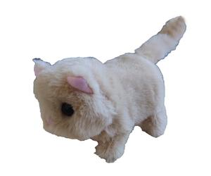 Generico Chat interactif - 30 cm | Peluche Gadtto - Talking Cat Stuffed Animal Toy - Robotique électrique avec Sons et mouvements pour Filles garçons Blanc Doux Lavable Cadeau Noël