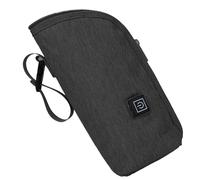 Genérico Chauffe-biberon pour tout-petits - Polyester - 22,5 x 15,7 x 2,7 cm - 100 g - Support thermique pour biberon isolé, thermique portable de 5 V, 40 à 60 °C, Gris foncé, Voir la description