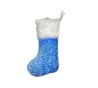 Generico Chaussette de Noël pailletée, sequins de Noël - Chaussette de Noël avec paillettes scintillantes - Chaussettes de Noël en peluche avec paillettes pour bonbons de Noël, cartes postales