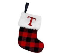 Generico Chaussettes de Noël avec lettres, chaussettes de Noël avec noms, Noël pour , pendentifs de Noël avec motif écossais, du Nouvel An sur le