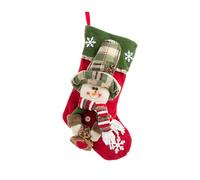 Genérico Chaussettes de Noël pour | Jolie 3D | Sacs de faveur pour la fête de Noël - pour famille femmes étagère de cheminée fête de vacances style ferme, Bonhomme de neige