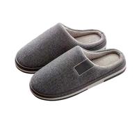 Generico Chaussons d'hiver pour femme, antidérapants, fermés à l'avant confortables, pantoufles de chambre douces, légères chaudes, chaudes, thermiques à mémoire de forme, fuzzy Sliders intérieur