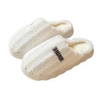 Generico Chaussons Poilu Femmes Légères Confortable Chaud Chaussons De Chambre Antidérapant Fermé Devant En Peluche Pantoufles De Maison Lavables Fluffy Élégant Chaussures Thermiques à Mémoire De