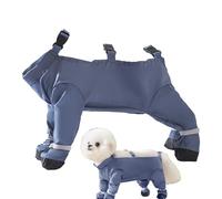 Genérico Chaussures de protection imperméables et anti-Poussière Pour Chien, Bottes D'Une Pièce Avec Bretelles Réglables | Pour Taille Petite À Moyenne, Randonnée Et Aventure En Extérieur