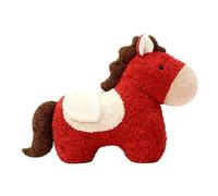 Genérico Cheval en Peluche, Figurine Amusante de Douce et Tendre | Petite Peluche en Forme de Cheval | pour Adultes, familles collectionneurs, Jeu Symbolique Anniversaire décoration