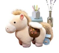 Generico Cheval en peluche - mignonne de design chinois de 20 cm, en peluche pour adultes, filles et , comme cadeau pour le Nouvel An et un anniversaire