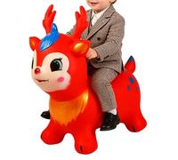 Generico Cheval gonflable à ressort, lapin gonflable pour | Jouet gonflable avec animal pour enfants pour intérieur et extérieur, maison, école maternelle, salle de jeux, voyage,