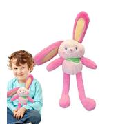 Genérico Chevalier en forme de lapins en peluche 25,4 cm | Anneau en forme de e lapin - Clés rabbīt pour sacs, sacs à main et cadeaux - Lapin en peluche - Utilisé comme accessoire mignon