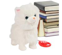 Genérico Chien électrique - Peluche Jouet électrique | Animal interactif avec capteur Tactile | Jouet Chien Marchant pour, Filles, Anniversaire, Vacances, Noël, Nouvel an