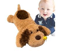 Genérico Chien en Peluche Mignon avec Design en Forme de Chiot allongé | pour, Adultes, Chambre d'enfant, Chambre, Salon, canapé, Chaise, étagère, Bureau, lit
