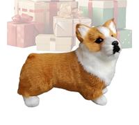 Generico Chien en peluche | Poupée décorative réaliste - Chiots en peluche poupées animaux de compagnie | pour chambre, table, cuisine, bureau, appartement, fête, anniversaire, cadeau de bienvenue