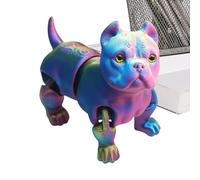 Generico Chien Imprimé En 3D | Figurine Articulée Flexible De Chiot,Jouet Anti-stress Pour Chien Articulé - Pour Chambre À Séjour Dortoir Appartement Louer Cuisine Étagère