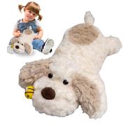 Generico Chien Peluche,Chiot Jouet Doux Avec Conception D'abeille - Chiot Couché en Peluche | Pour Enfants Adultes Maison Jardin D'enfants Chambre De Salon Canapé Chaise Étagère